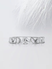 Mixed Shape Moissanite Half Eternity Diamond Wedding Band Mapple Gems